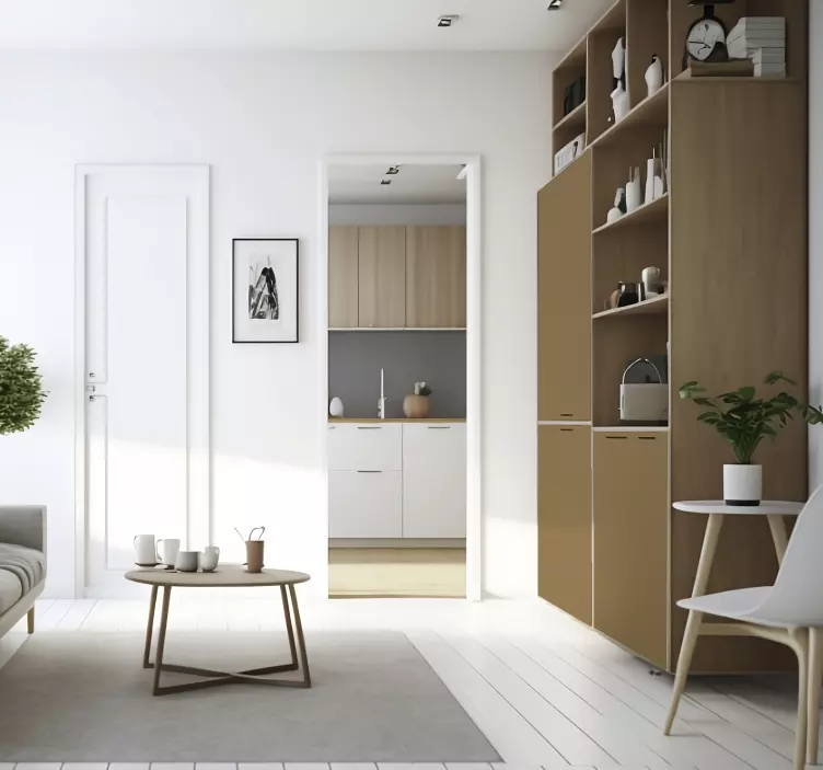 Matte Beige Brown furniture decal   - TenStickers