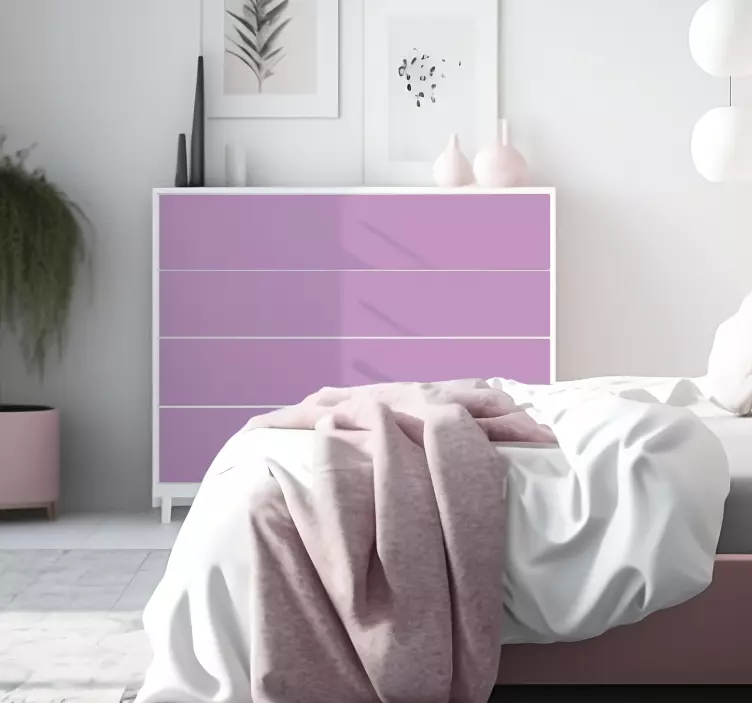 Matte Pink furniture decal - TenStickers