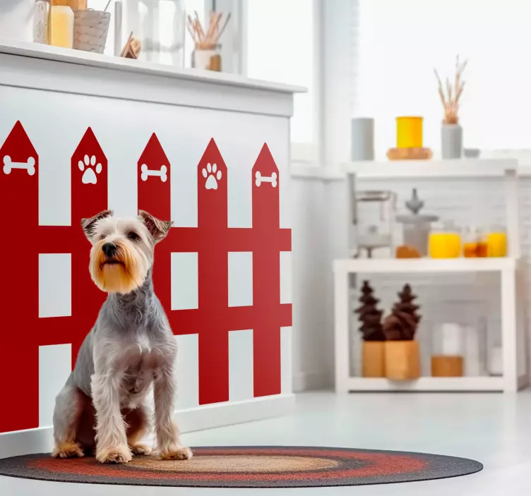 Garden fence pet wall art - TenStickers