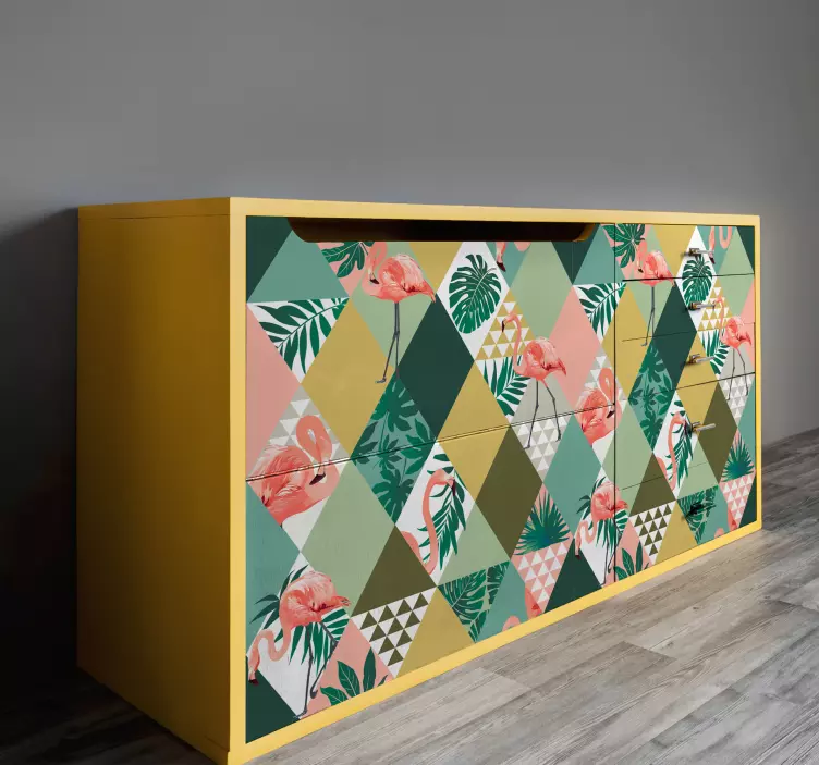 Tropical jungle furniture decal - TenStickers