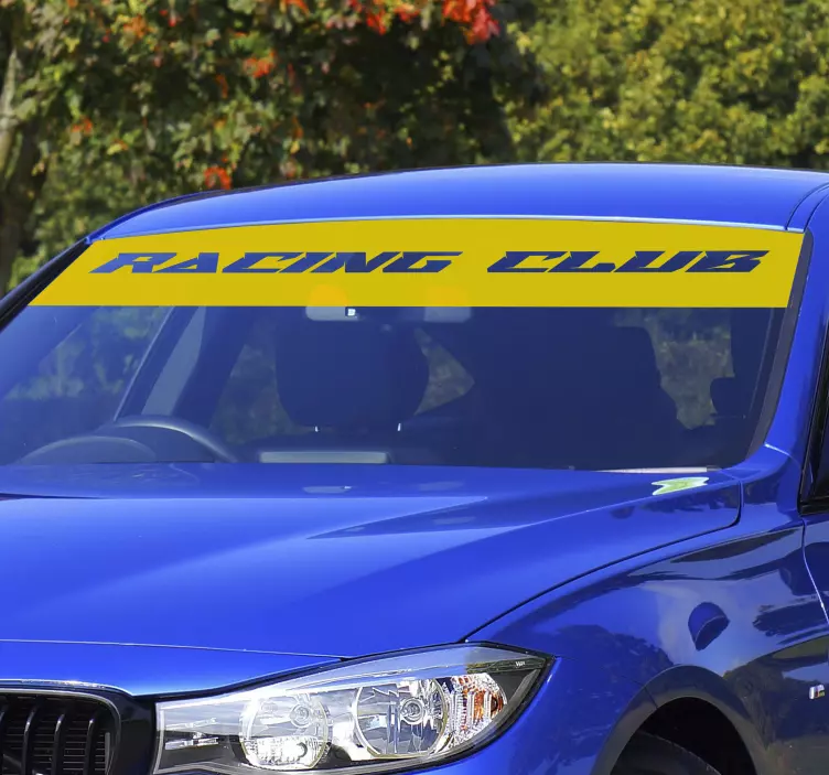 Customised sun visor windshield car sticker - TenStickers