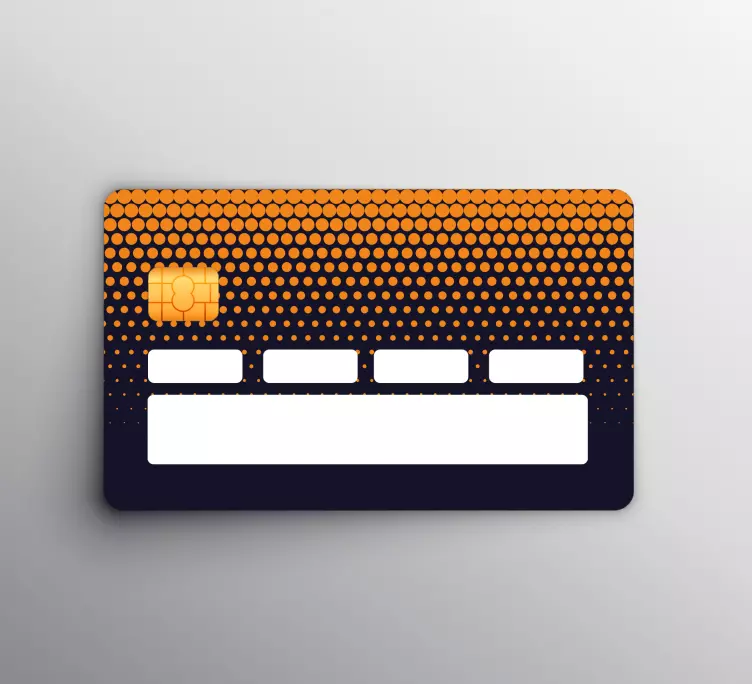 Abstract shades gradient credit card sticker - TenStickers