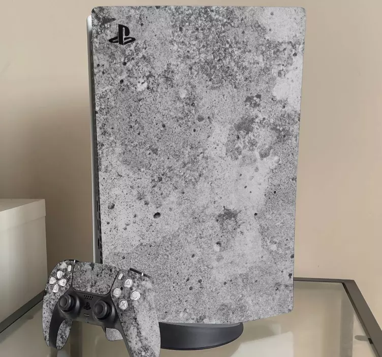 Abstract concrete background PS5 decal - TenStickers