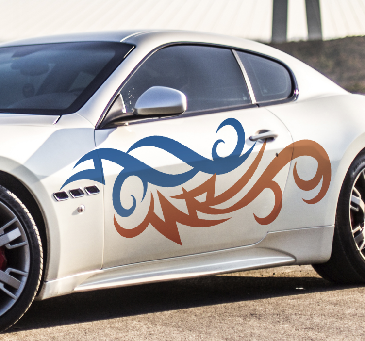 Abstract Decorative Motif car sticker - TenStickers