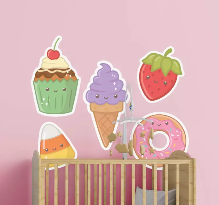Adorable Sweet Treat Figures circus sticker - TenStickers