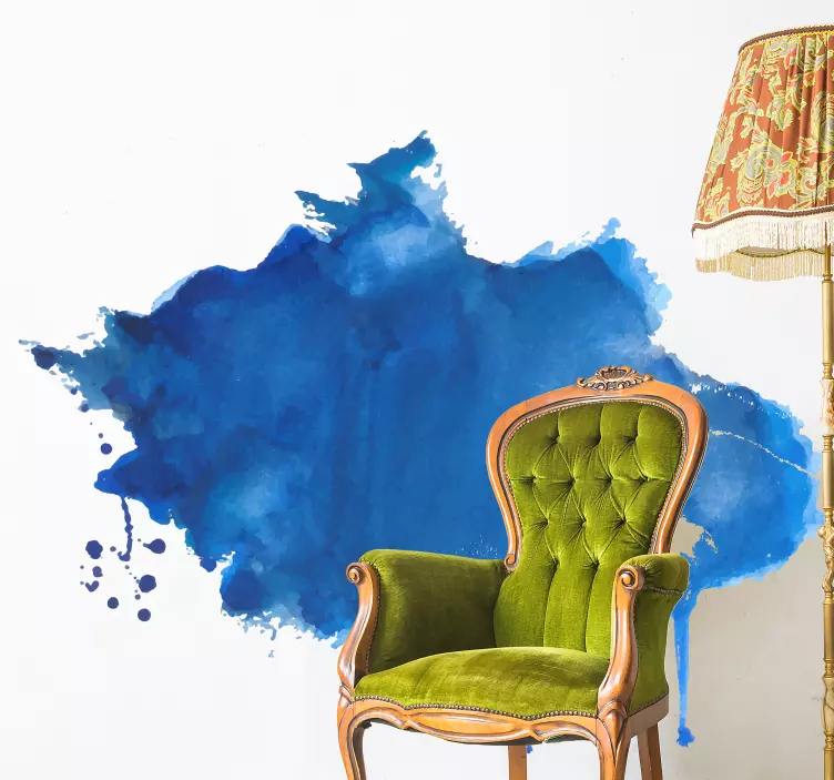 Aquarella paint spot Abstract Wall Sticker - TenStickers