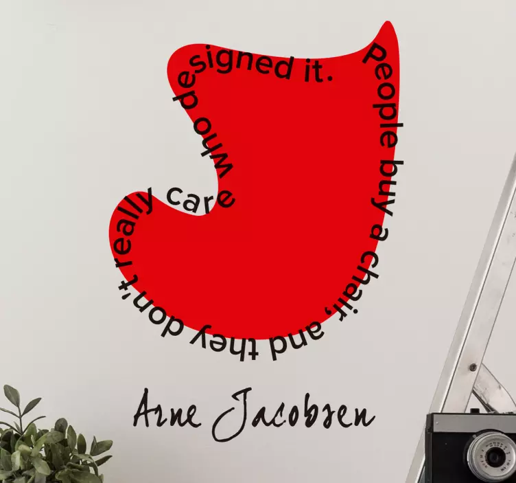 Arne Jacobsen Wall Sticker - TenStickers