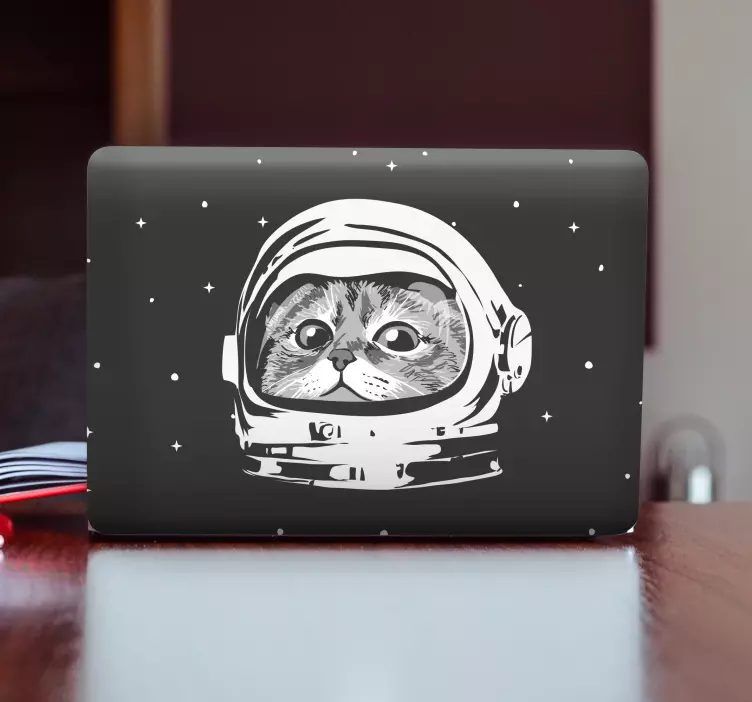 Astronaut cat original design laptop skin - TenStickers