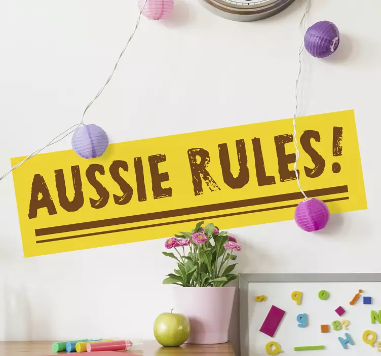 Aussie rules sport wall sticker - TenStickers