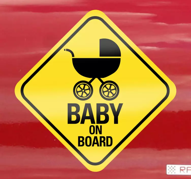 Buggy baby on board sticker - TenStickers