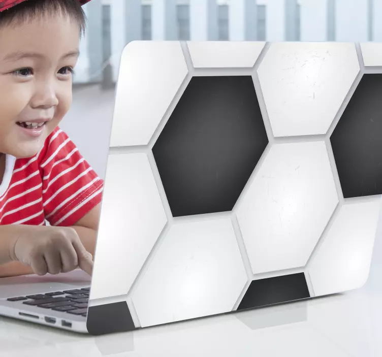 ball pattern laptop sticker - TenStickers