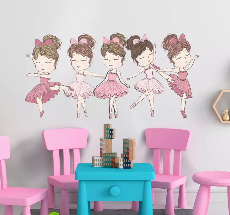 Ballet Performer Children wall sticker for kids - TenStickers