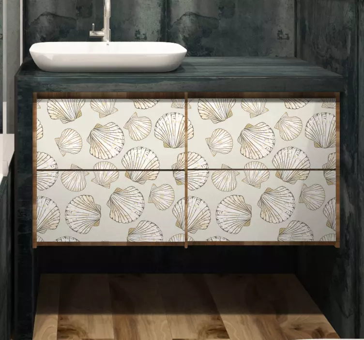 Big and Small Seashells furniture sticker - TenStickers