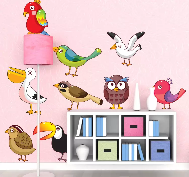 Bird Variety Wall Stickers - TenStickers