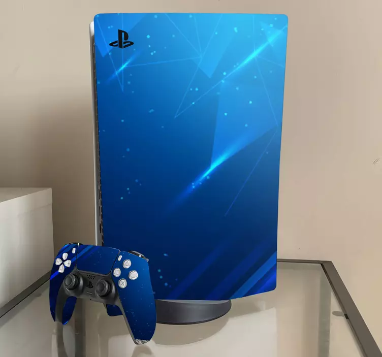 Blue copy space digital  PS5 stickers - TenStickers