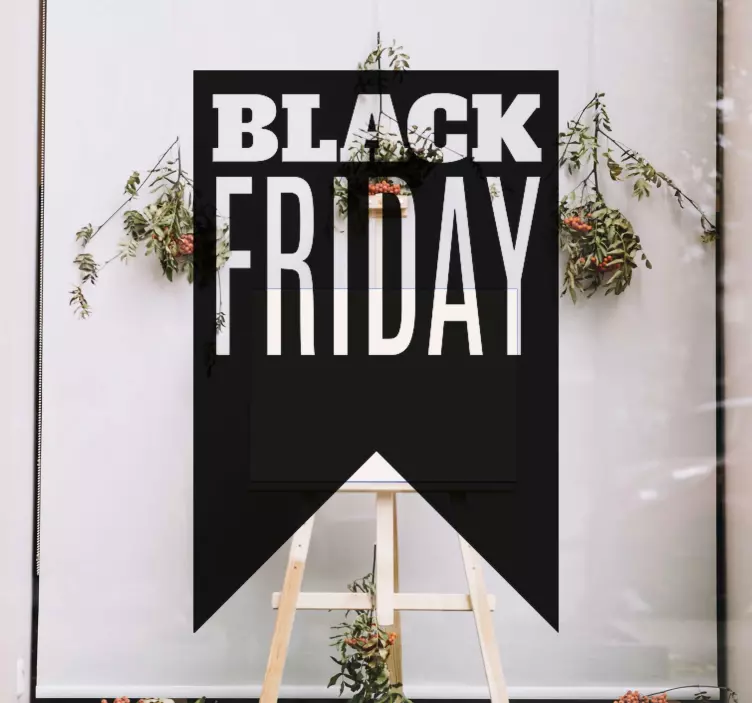 Bold Sale Announcement Black Friday sticker - TenStickers