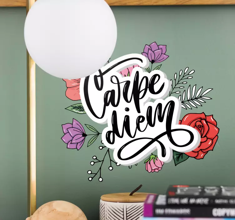 Botanical Quote Artwork quote sticker - TenStickers