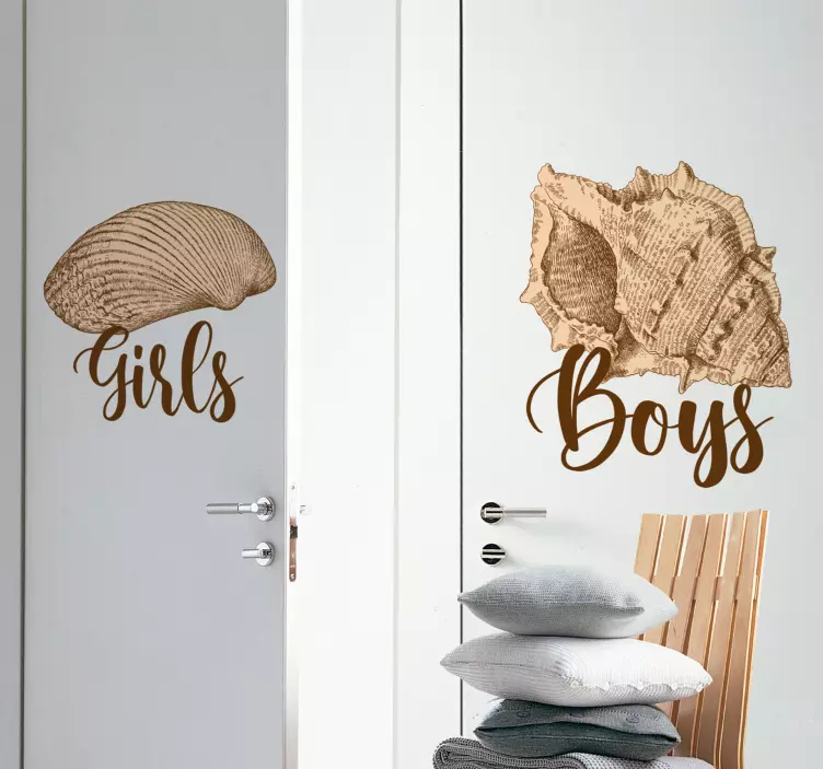 Boys And Girls Signs wall sticker for kids - TenStickers