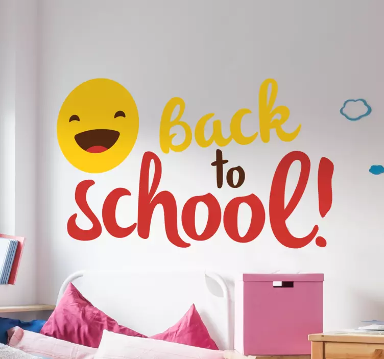 Bright Back to School Decal educational wall sticker - TenStickers