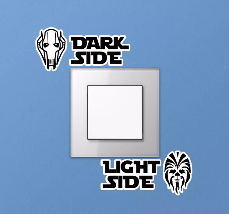 Shadows and Highlights light switch sticker - TenStickers