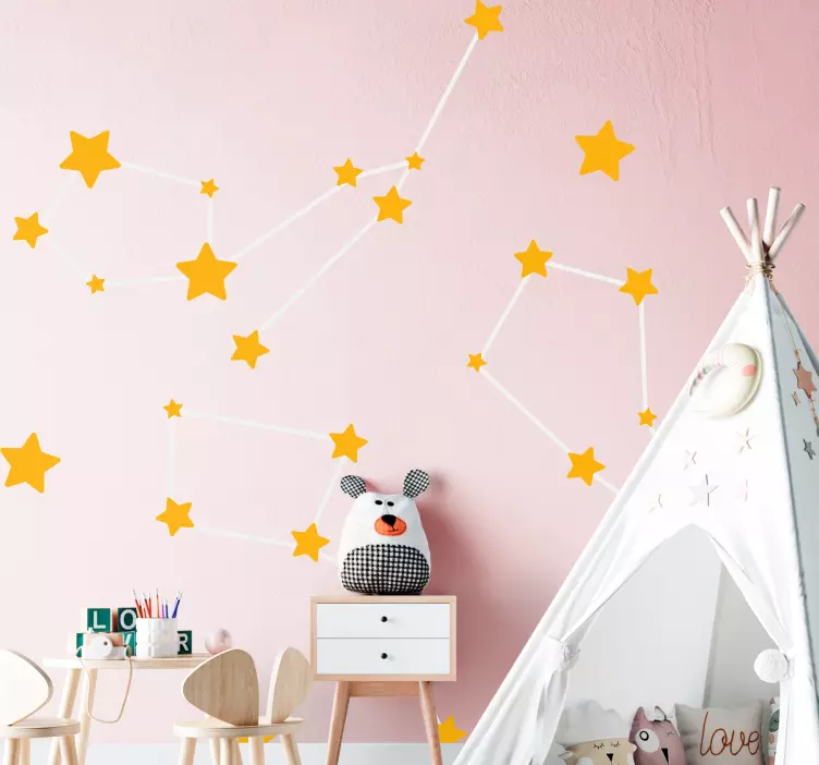 Bright Star Patterns wall sticker for kids - TenStickers