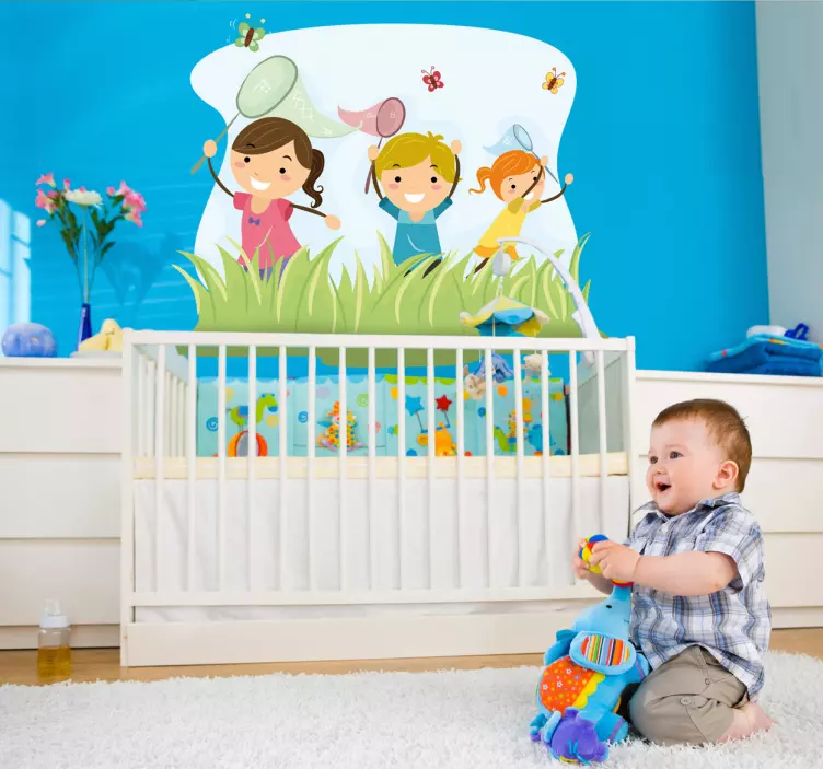 Butterfly Kids Wall Sticker - TenStickers