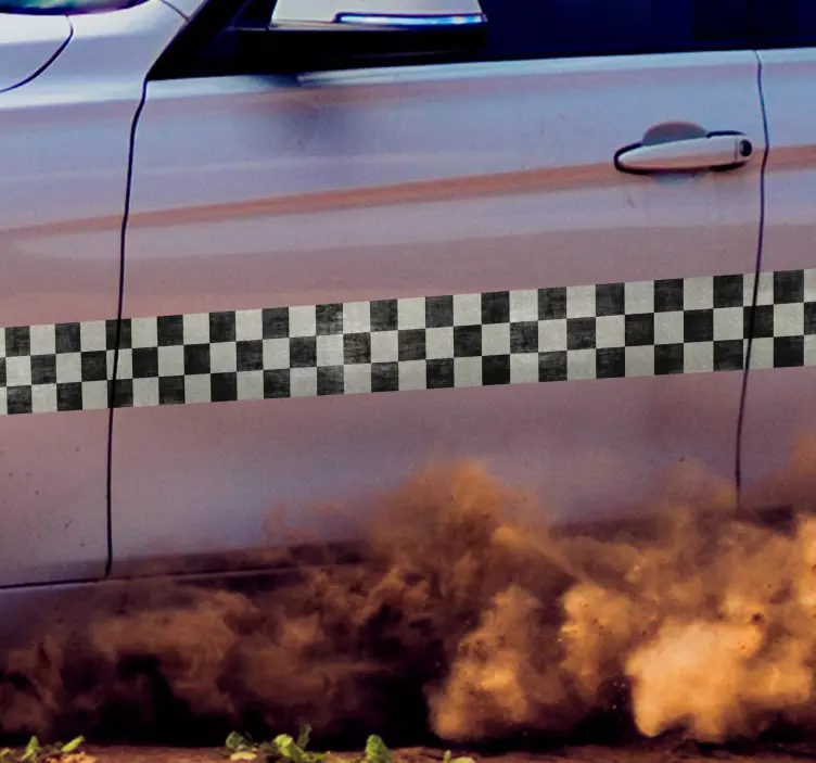 Car Racing Stripe Car Sticker - TenStickers