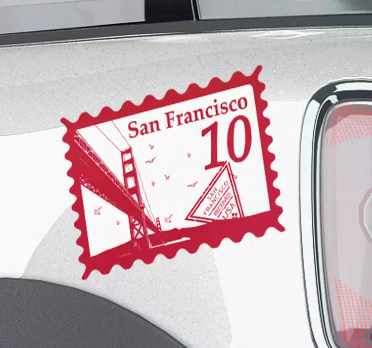 Car sticker golden gate bridge - TenStickers