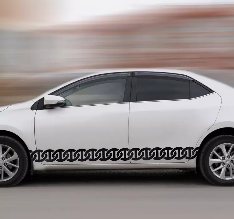 Chain effect car vinyl decal - TenStickers