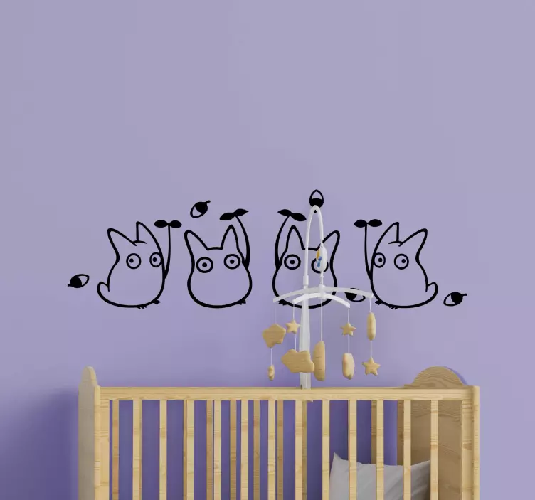 Charming Animal Figurines wall sticker for kids - TenStickers