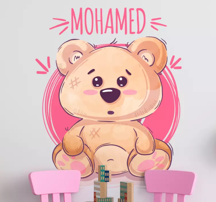 Charming Bear Figurine sticker - TenStickers