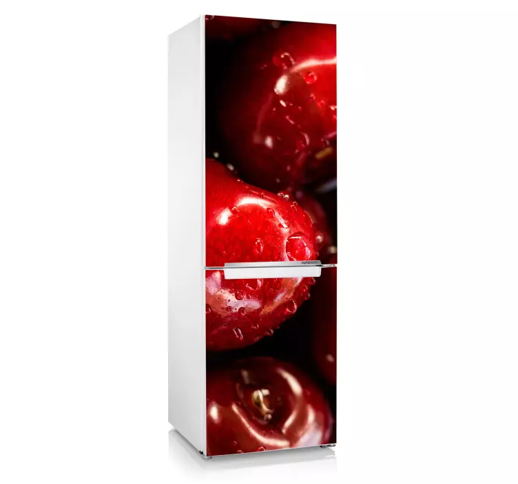 Cherries Fridge Sticker - TenStickers