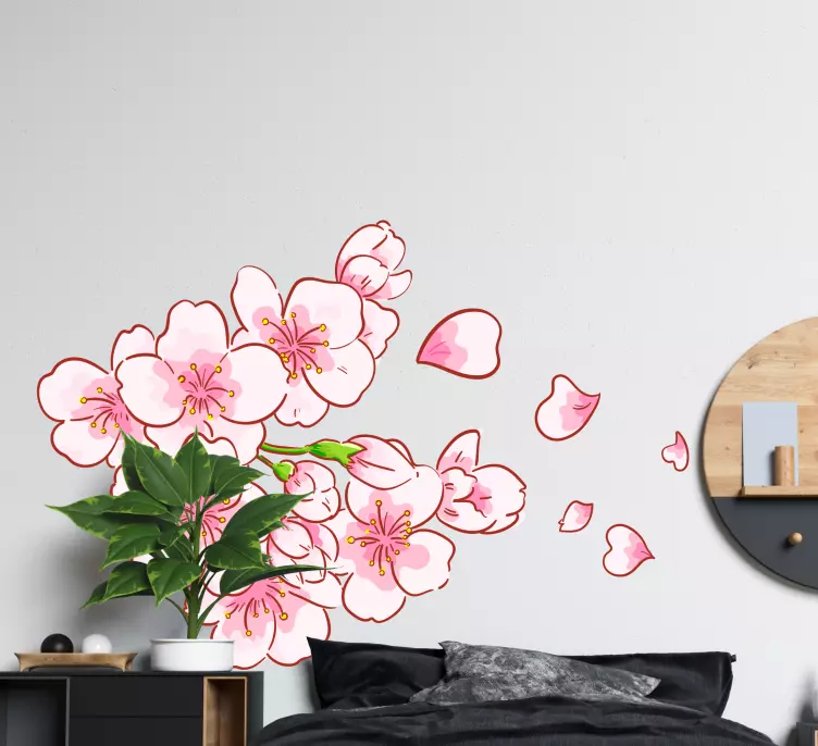 Cherry blossom Wall Stickers for living room - TenStickers