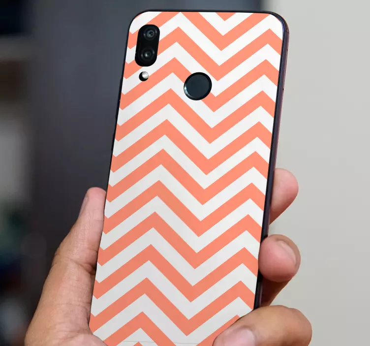 Chevron Motif Cover huawei sticker - TenStickers