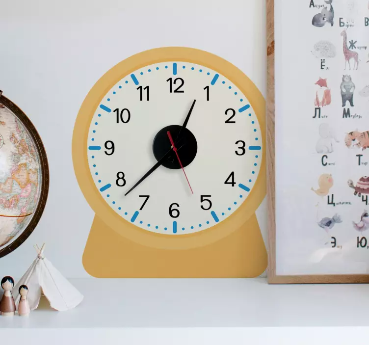 Children's Wall Clock Sticker - TenStickers