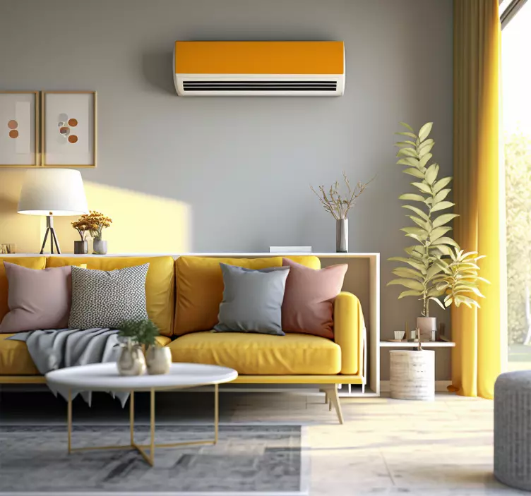 Colored vinyl ac- living room wall sticker - TenStickers