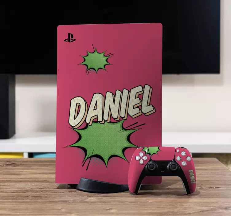 Comic Style Character PS5 skin - TenStickers