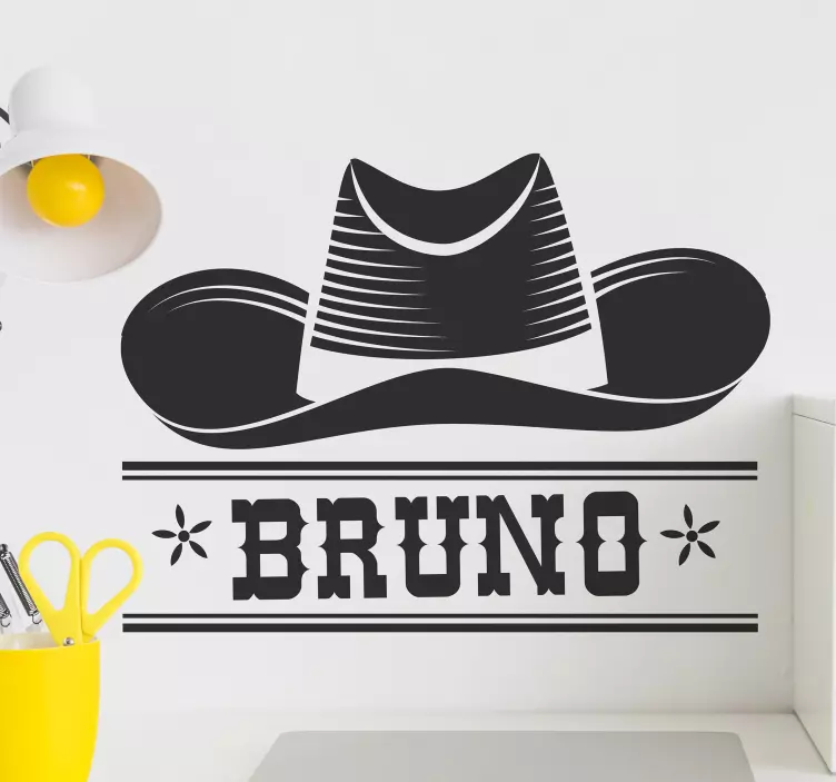 Cowboy hat  style wall sticker - TenStickers