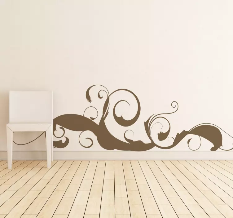 Curvy Strokes Wall Sticker - TenStickers