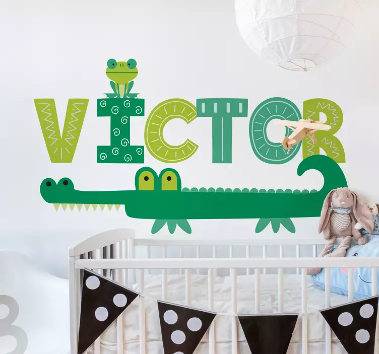 Customised crocodile wild animal decal - TenStickers