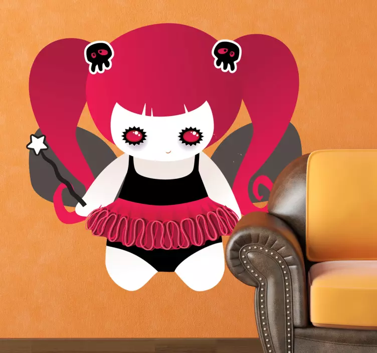 Cute Fairy Character wall sticker for kids - TenStickers