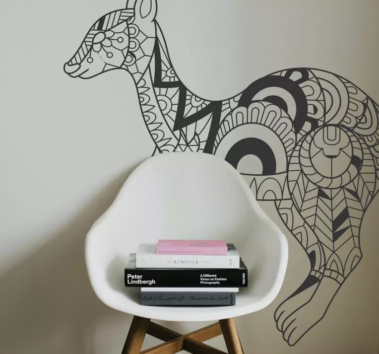 Decorative kangaroo animal wall sticker - TenStickers