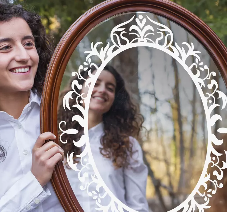 Decorative mirror edge  sticker - TenStickers