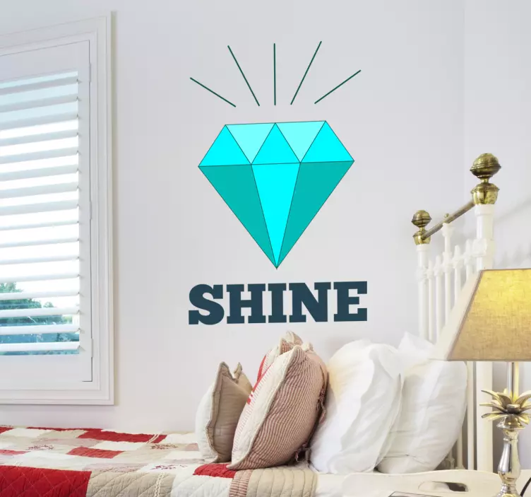 Cool Diamond Wall Sticker - TenStickers