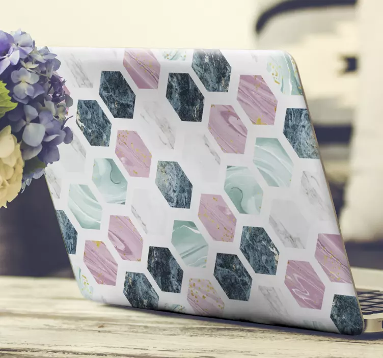 Different marbles texture laptop skins - TenStickers