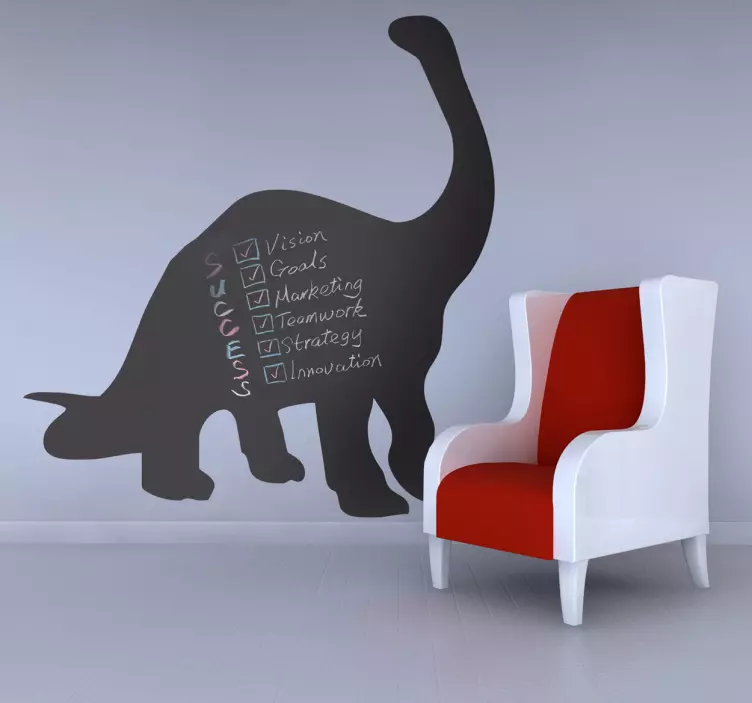 Diplodocus Dinosaur Blackboard Sticker - TenStickers