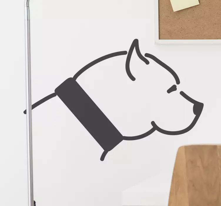 Dog Silhouette Profile sticker - TenStickers