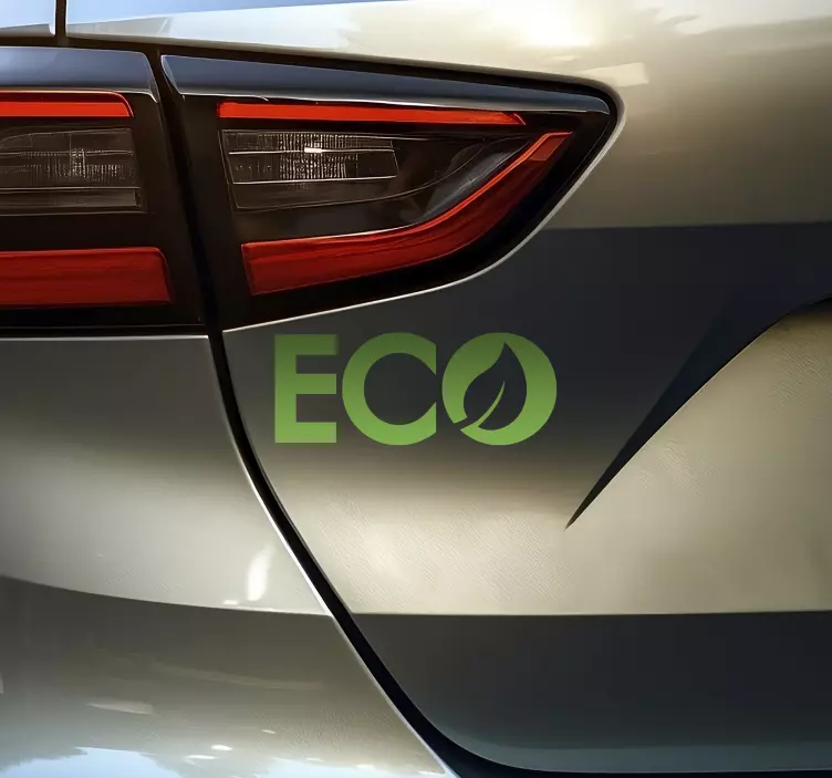 ECO logo car vinyl sticker - TenStickers