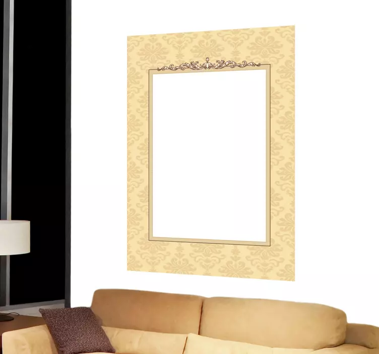 Embossed Decorative Frame Sticker - TenStickers
