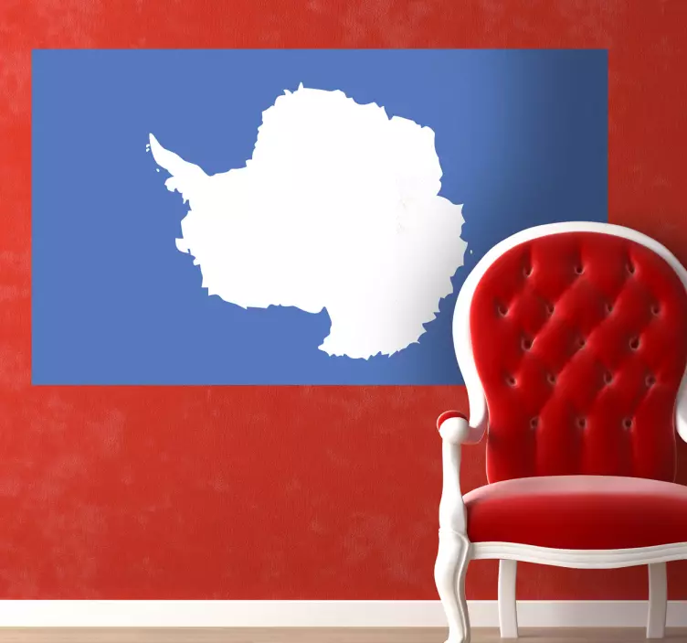 Flag of Antarctica Wall Sticker - TenStickers